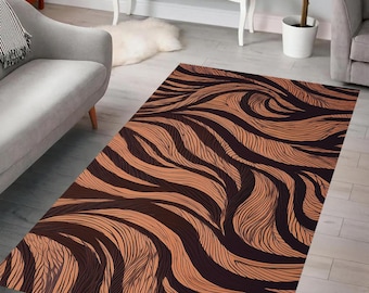 Modern Rug, Zebra Pattern Rug, Elegant Rug, Stylish Fabric Rug, Bold Animal Rug, Contemporary Rug, Home Decor, Living Room, Bedroom, Gift