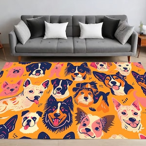Charming Dog Rug, Perfect Pet Rug, Rug for Dog, Mother&#39;s Day Gift, Custom Pet Rug, Pet Memorial Gift, Valentine&#39;s Gift, Kids room , Bedroom