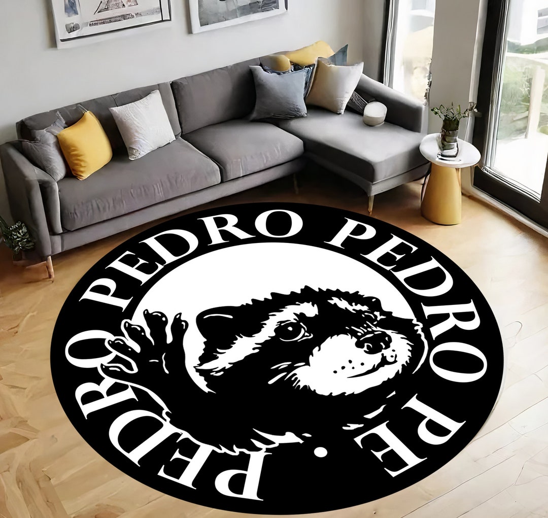 Stupid Rug Pedro Pedro, Raccoon Rug - Funny Rug, Meme Rug, Animal Rug, Non-slip ...