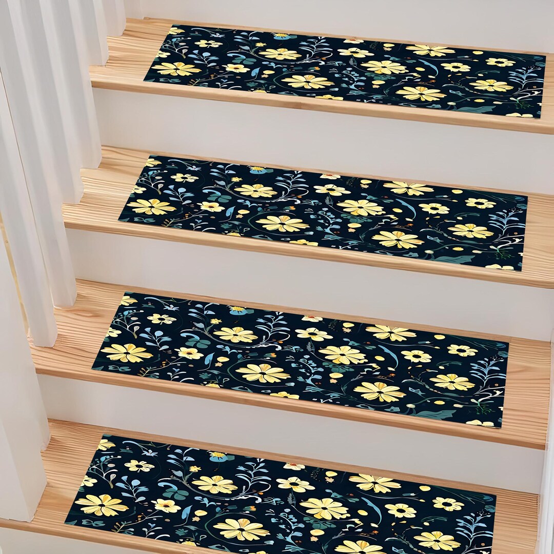 Single Stair Rug Stair Rug, Stair Carpet, Stair Runner, Stair Mat, Modern Step Rug ...