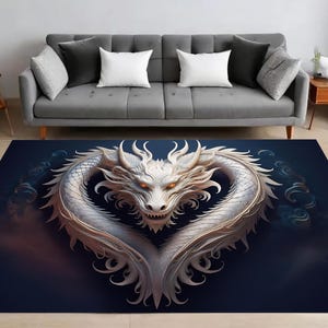 ブルーアイズ・ホワイト・ドラゴン ラグ 遊戯王 ブルーアイズホワイトドラゴン ラグ 絨毯 - メルカリ