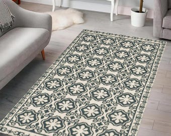 Classic Rug, Geometric Rug, Floral Rug, Intricate Rug, Patterns Rug, Elegant Rug, Traditional Rug, Home Decor, Living Room, Bedroom, Gift