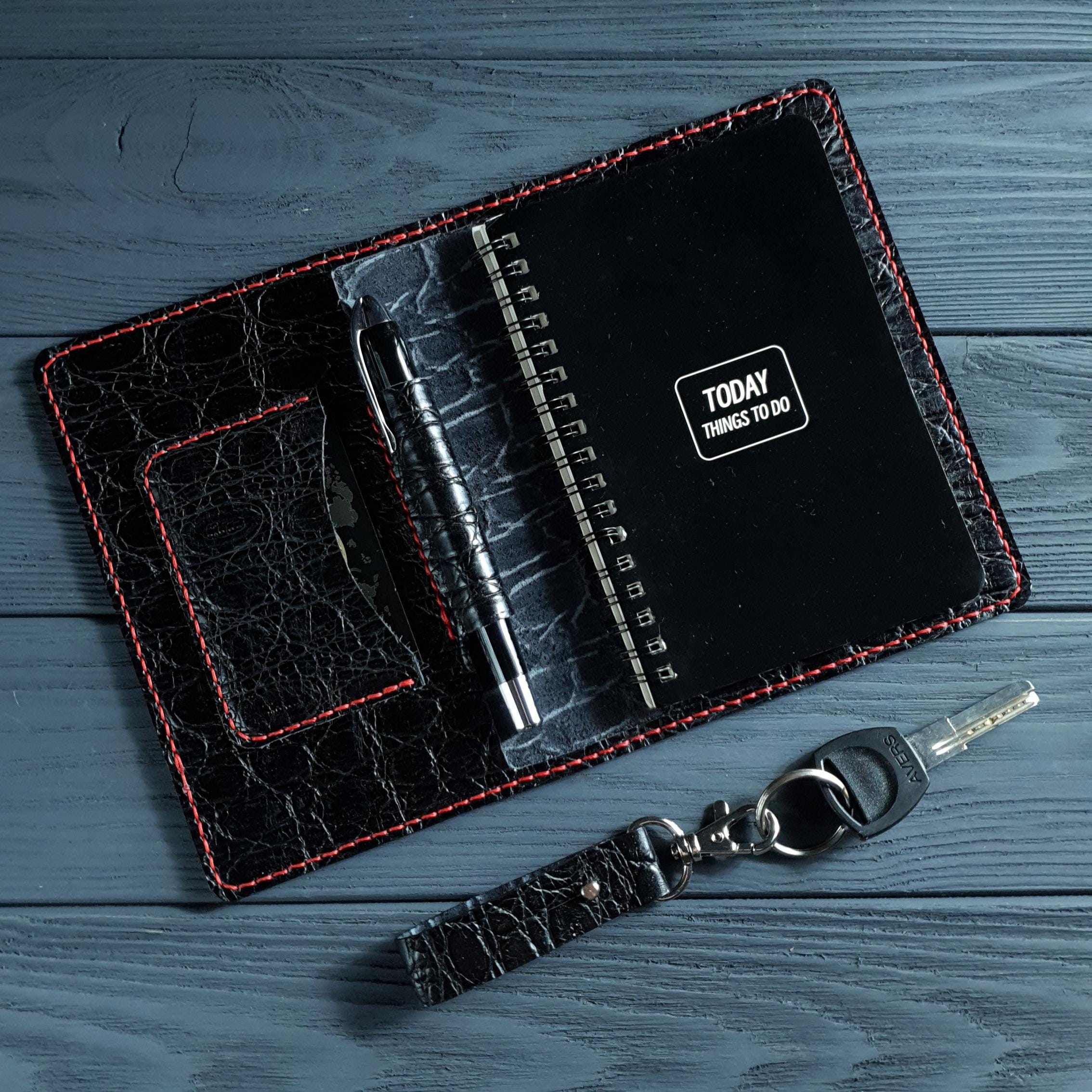 Leather A6 Notebook Cover PDF Pattern: DIY Field Notes Diary (video ...