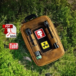Leder EDC Gürteltasche PDF Schnitt | Handgemachte Gürteltasche | DIY Edc Gürtel Organizer | Vorlage | Schnittmuster Pdf mit Videoanleitung
