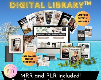Unlock Endless Income Potential: 200+ Digital Products Bundle with PLR and MRR! Expert Etsy Selling Strategies Included! Passive Income.