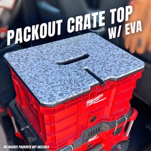 Milwaukee Packout Crate Top/Cover With EVA Foam - HDPE