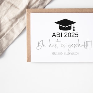 Abi 2025 Karte, Abschluss, Schulabschluss, Abitur, Prüfung, Geschenk, bestandene, Glückwunschkarte, Grußkarte, Abifeier, Abigeschenk 31