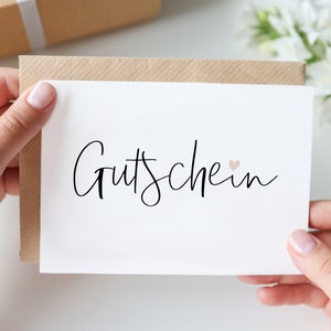 Karte "Gutschein" Zeit statt Zeug Geschenkkarte Freundin Freund Mama Papa Oma Opa Erzieherin Lehrerin Kollegin Postkarte schlicht minimal 5