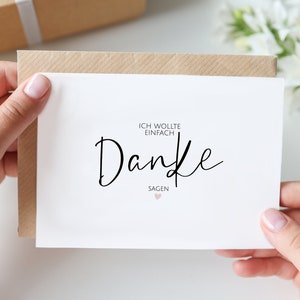 Karte "Ich wollte einfach DANKE sagen" | Dankeschön Erzieherin Lehrerin Kollegin Mama Papa Freund Freundin Kindergarten Schule | Allegra 7