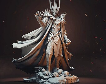 Lord of the Rings Stl, Sauron STL, Sauron 3D Model, Sauron 3D Print Files, Sauron Statue STL, Sauron Digital STL, Digital Model Lotr