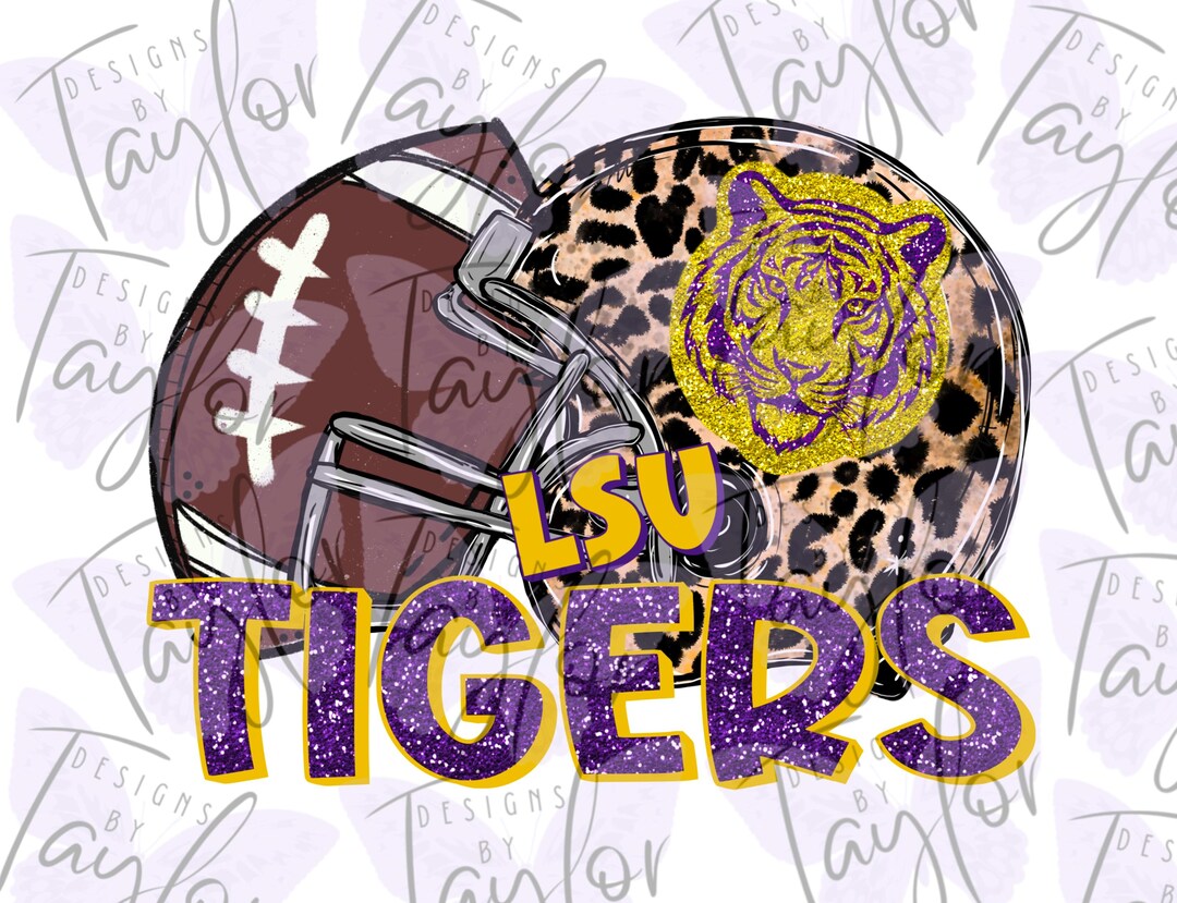 LSU Tigers Football PNG - Etsy