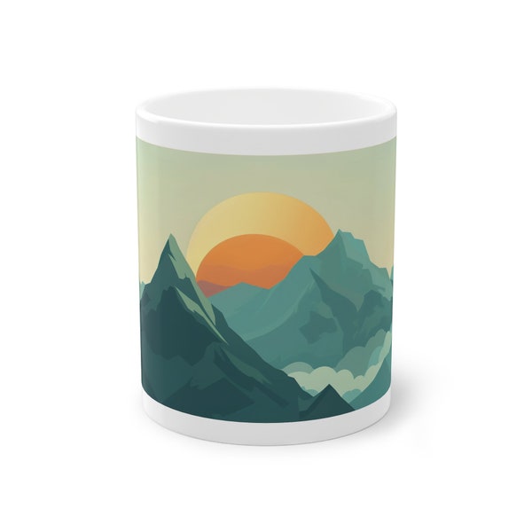 Sunrise in the Mountains - Your Mug, Your Style: Get Our Unique Illustrations Now