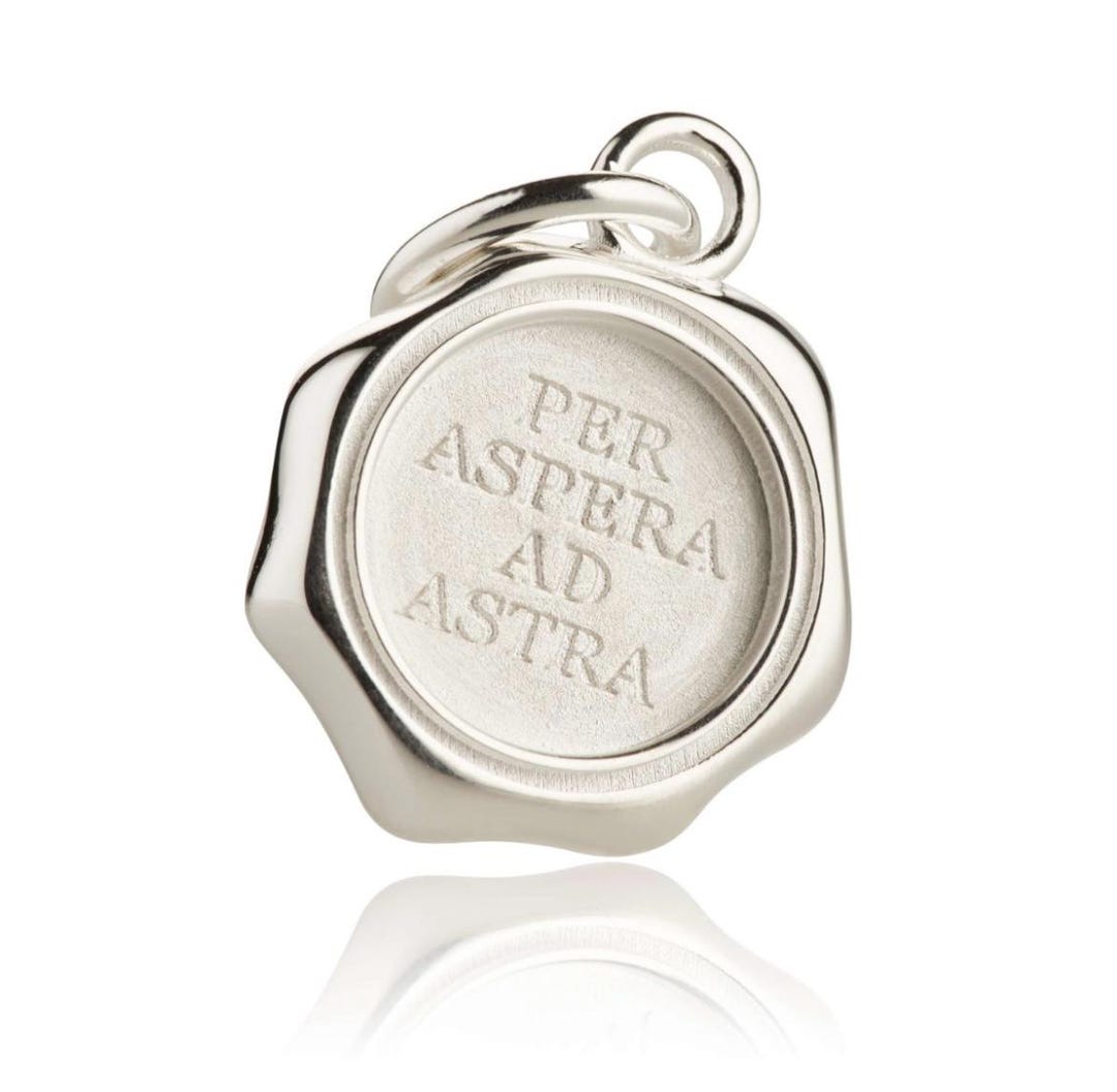 Per Aspera Ad Astra Silver Charm for Necklace or Bracelet - Etsy
