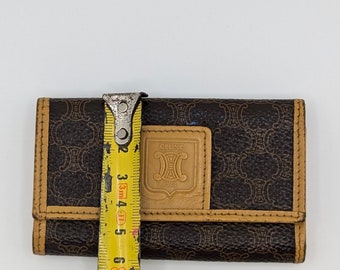 Vintage Celine Macadam Key Case Wallet: Designer Monogram