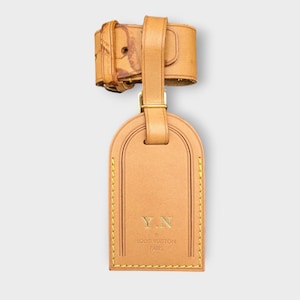Louis Vuitton Name Tag & Loop Buckle Poignet - Initials Y.N - Authentic LV Travel Accessories - Perfect Gift