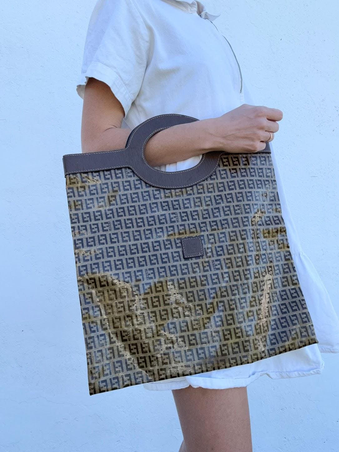 Fendi Zucca Vintage Tote - Etsy