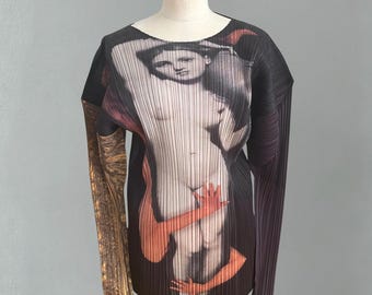 Vintage Issey Miyake-plooien, Yasumasa Morimura-top, 1996 gastartiestenserie