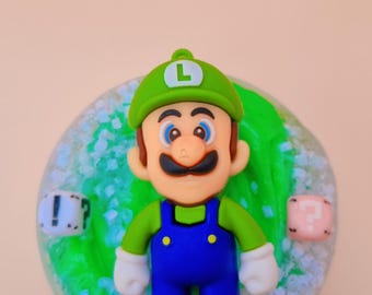Luigi Bingsu Cloud Slime, Candy Apple Scented, Game Inspired Texture, Charm Included