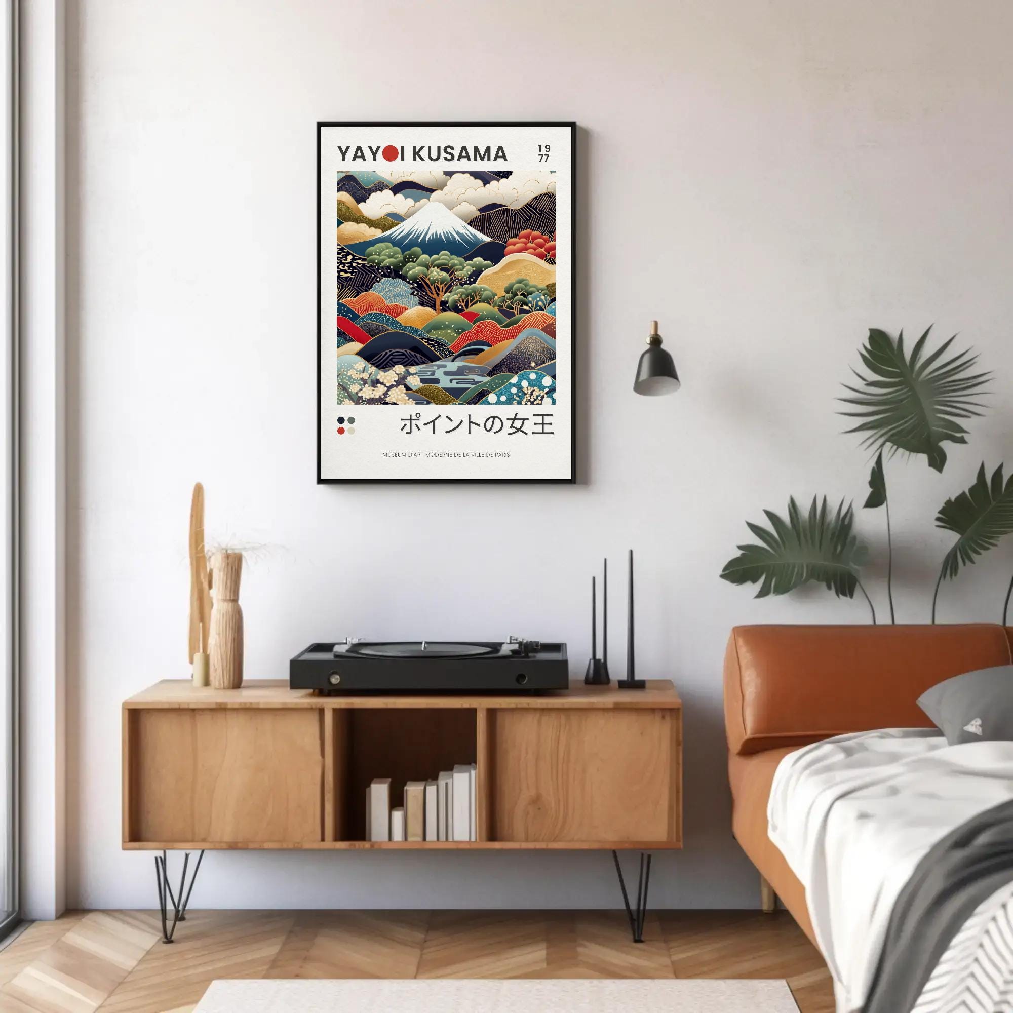 Yayoi Kusama Mount Fuji Print | Japanese Mountain Landscape
