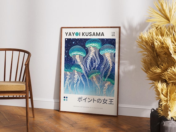 Yayoi Kusama Poster Set, INSPIRED Kusama Yayoi, Jellyfish