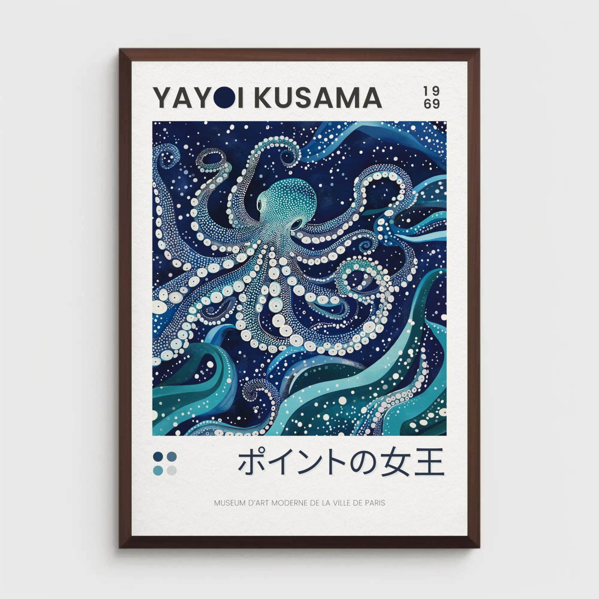 Inspired Yayoi Kusama Print Set, Jellyfish, Octopus, Japanese Art ...