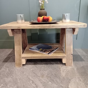Coffee  table made from reclaimed timber