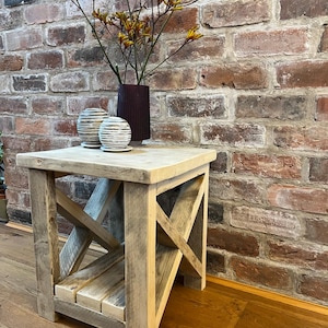 Bedside /Coffee table, made from recycled timber,