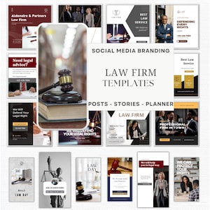 Modern Law Firm and Lawyer Templates|Law Firm Social Media Templates|Attorney Templates|Law Firm Marketing Templates|Law Office Social Media