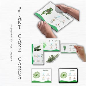 Verzorgingskaarten voor kamerplanten | Plantenlabel | Afdrukbaar | Gewone kamerplanten | Voorgeschreven | Tuinsjabloon | Gids voor succulenten in de tuin