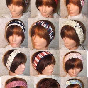 Crochet Pattern-Headband of the Month Club image 1