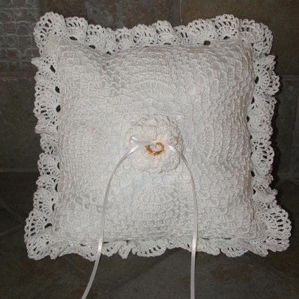 Crochet Pattern-Crochet Ring Bearer Pillow