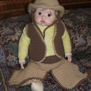 Crochet Pattern-L&#39;il Buckaroo
