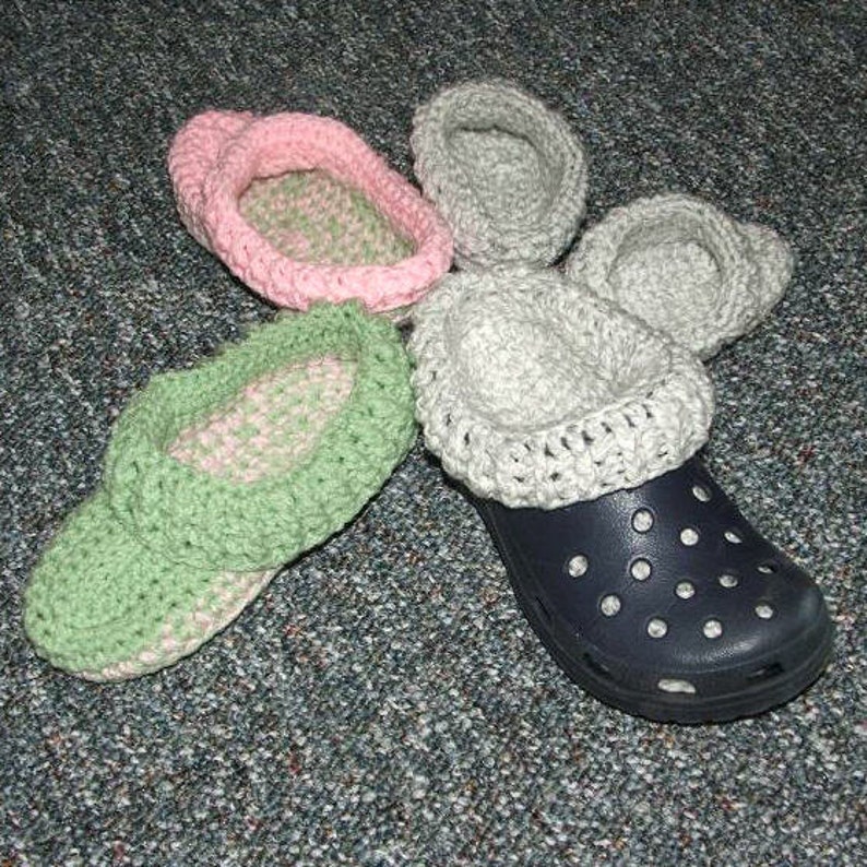 Crochet Pattern-Clog Liners, Jr. image 1