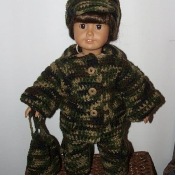 Crochet Pattern-Just Like My Hero-Military