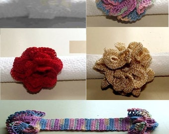 Crochet Pattern-Floral Napkin Rings