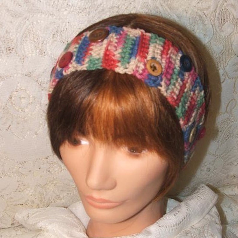 Crochet Pattern-Headband of the Month Club image 3