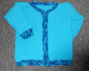 Häkelanleitung-Cool Blu Sweater