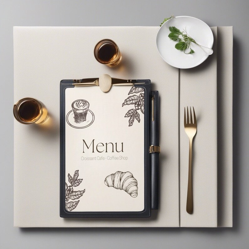 Restaurant Menu Template, 3 Pages, Printable Menu Card, A4, Resizable ...