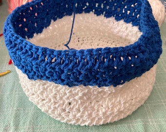Crochet baskets, yarn bowls