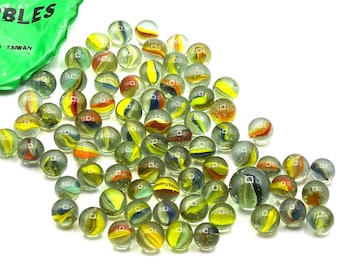 Biglie vintage! Conta 75 biglie con un lanciatore in una borsa Isaac Mizrachi! Anni '70