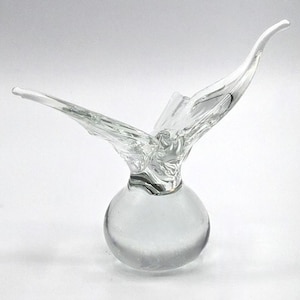 Vintage Paperweight, Butterfly Figurine, Signed by Artist, Dated &#39;85, Art Glass, Beautiful Gift!