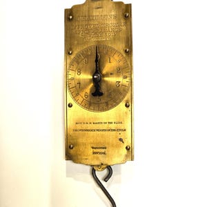 Vintage Chatillon Hanging Scale: Antique Brass Balance, Farmhouse Decor