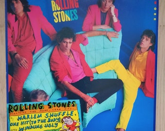 ROLLING STONES LP: "Dirty Work" 1st Ausgabe 1986 in neuwertigem Zustand
