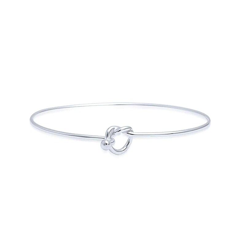Will You Be My Bridesmaid Gift Love Wedding Jewelry Friendship Bracelet Sterling Silver Tie The Knot Heart Bangle