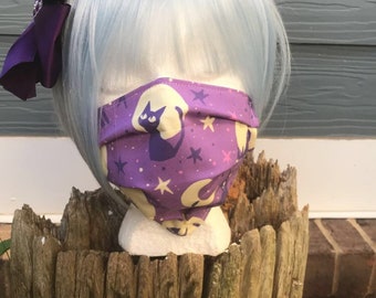 Moon Kitty  Facemask