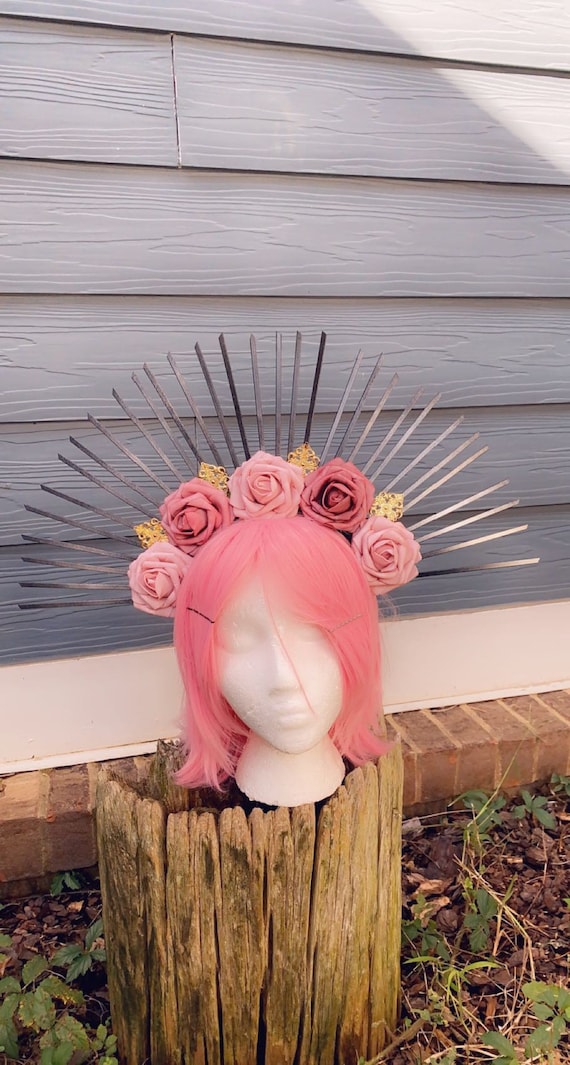 Custom Halo With Flowers - Etsy display picture 1