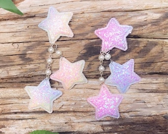 Mini Fairy Kei Pastell Stern Haarspange