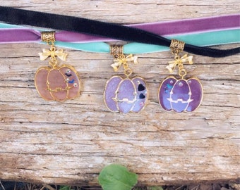 Pastell Goth Kürbis Halsband Fee Kei