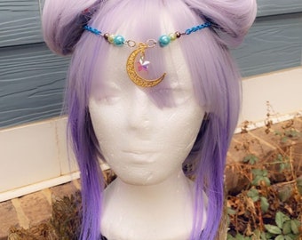 Moon and Stars Headpiece inspired by Sailor Moon