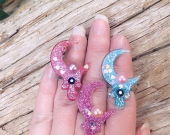 Luna Bella by Lula Cosplay Sparkling Moon Ring